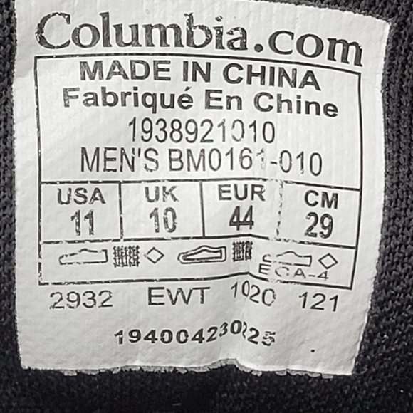 Columbia Escape Summit Outdry Men's Black Hiking Shoes BM0161-010 US Size 11 - Picture 8 of 8